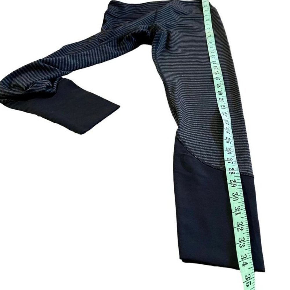 Kyodan Women Striped Black and Gray Athletic Sport Yoga Leggings Size M NWOT - Picture 7 of 10